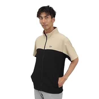 ニューエラ クロスウェアジャケット ワードマークロゴ ベージュ＆パンツセット L 半袖 クロスウェア ジャケット ワードマークロゴ ベージュ